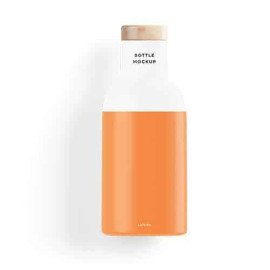 Bottle for gift orange