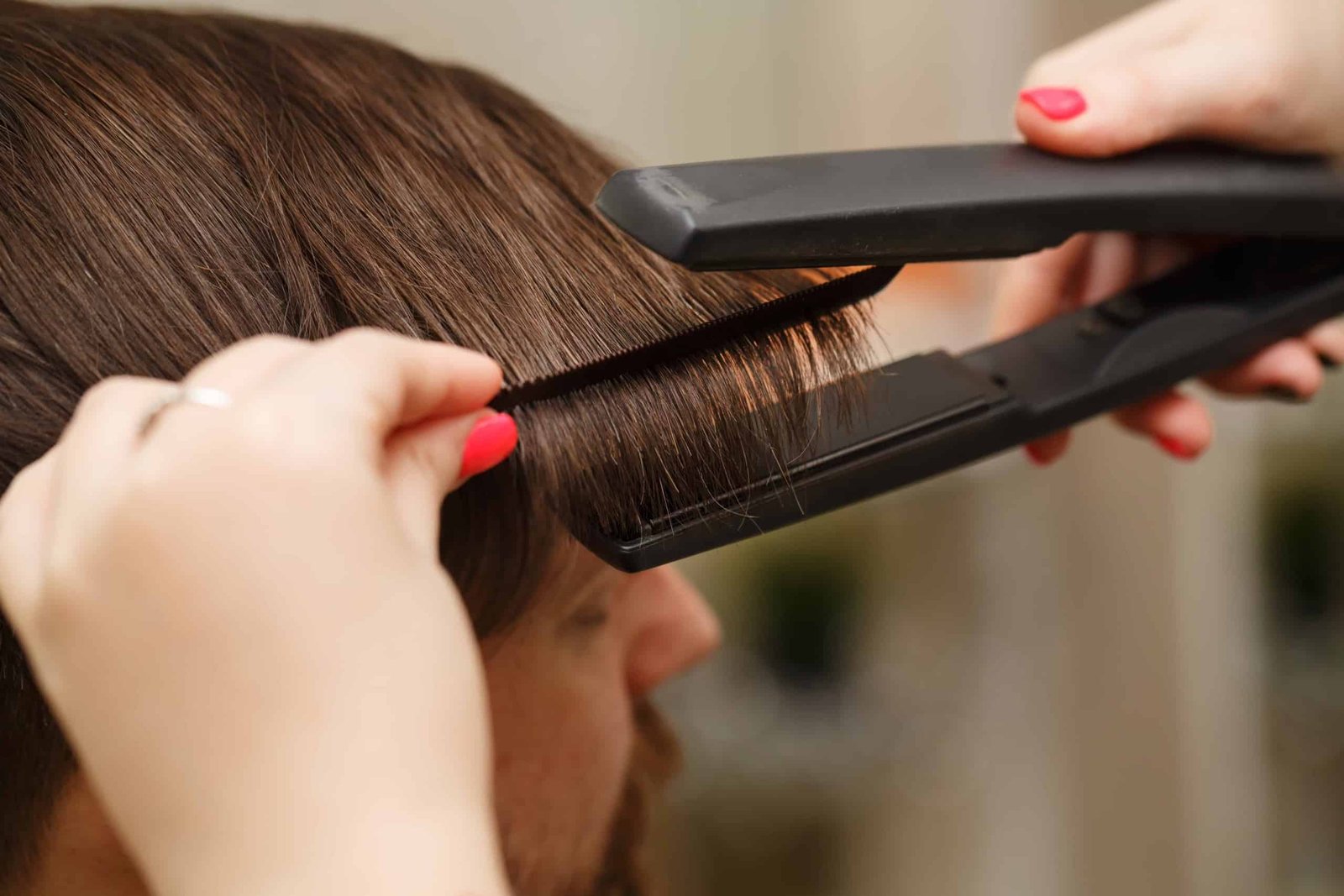 Men Beard Brush Straightener Quick Heated Hair Straightening Comb  Anti-Scald LCD | eBay